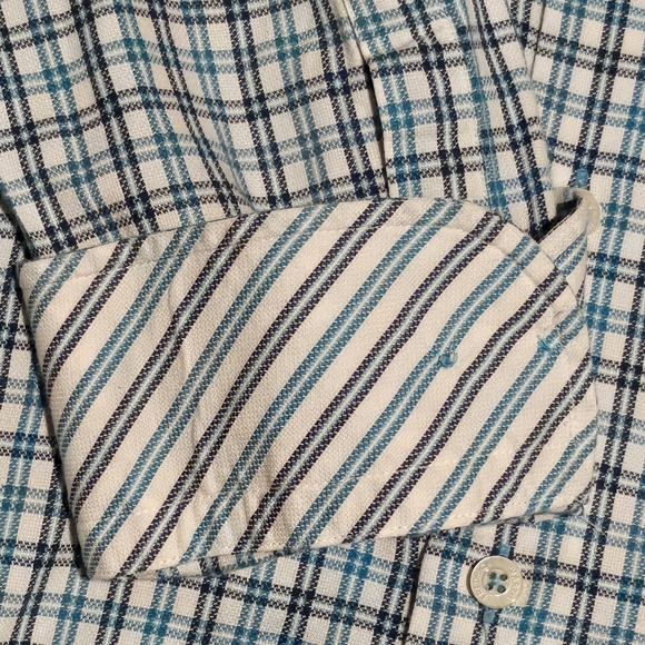 Fredrick Martin Extra Fine Cotton Button Down Plaid Shirt - Size XXL - Picture 9 of 9